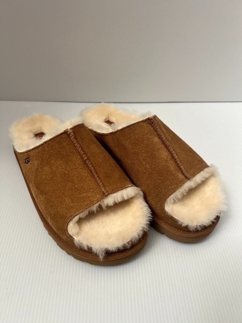 UGG Cozy Slipper Chestnut Suede Sheepskin Slide Women's Size 8‎ NWT 1167610